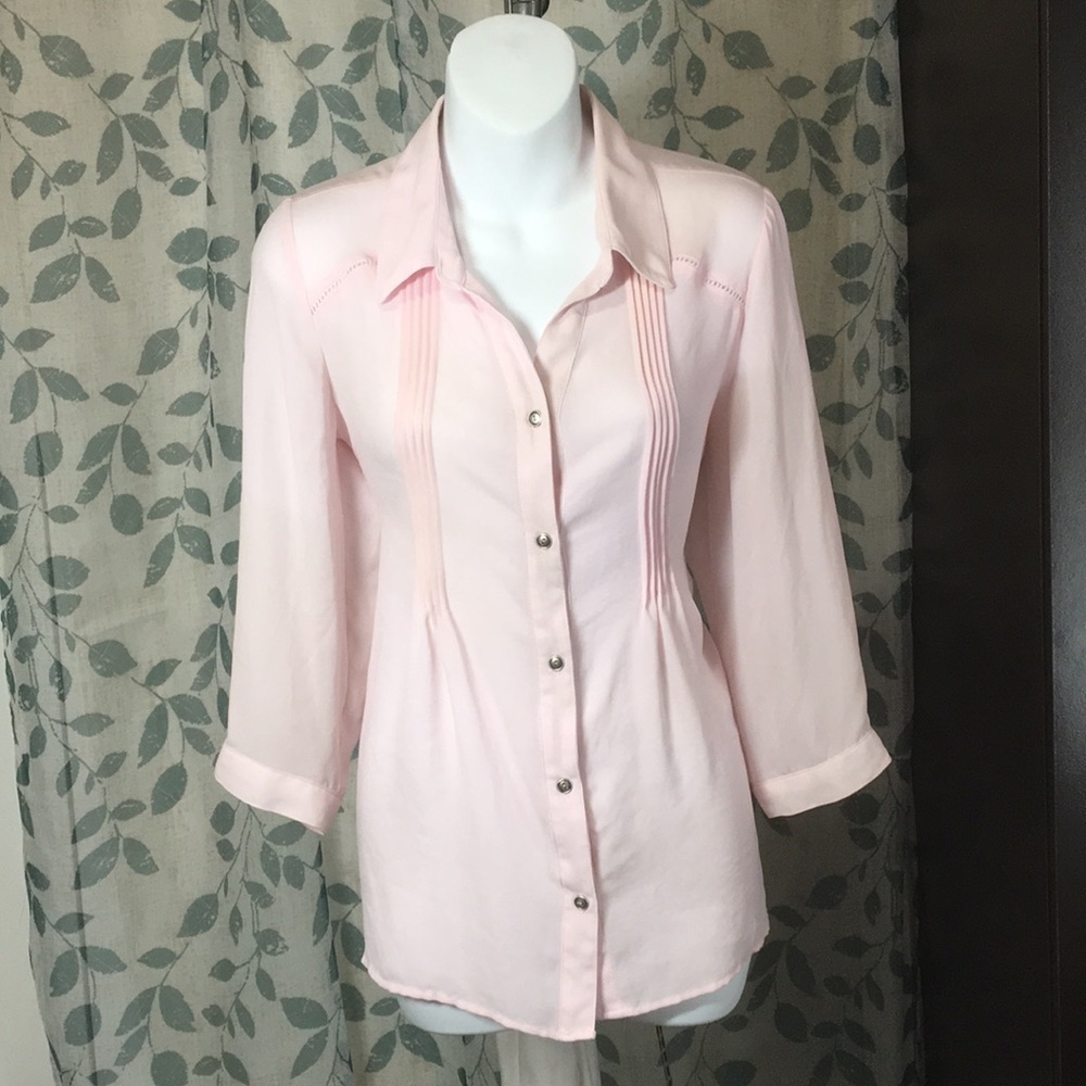 💓👚CHRISTOPHER & BANKS button blouse👚💓